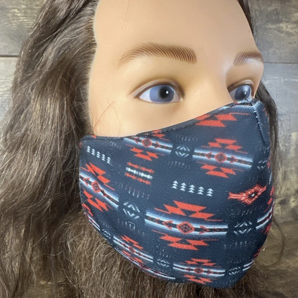 Aztec Style Native Design Print Face Protection Cover Mask Fabric Fast Shipping